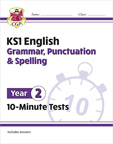 KS1 Year 2 English 10-Minute Tests: Grammar, Punctuation & Spelling (CGP Year 2 English) von Coordination Group Publications Ltd (CGP)